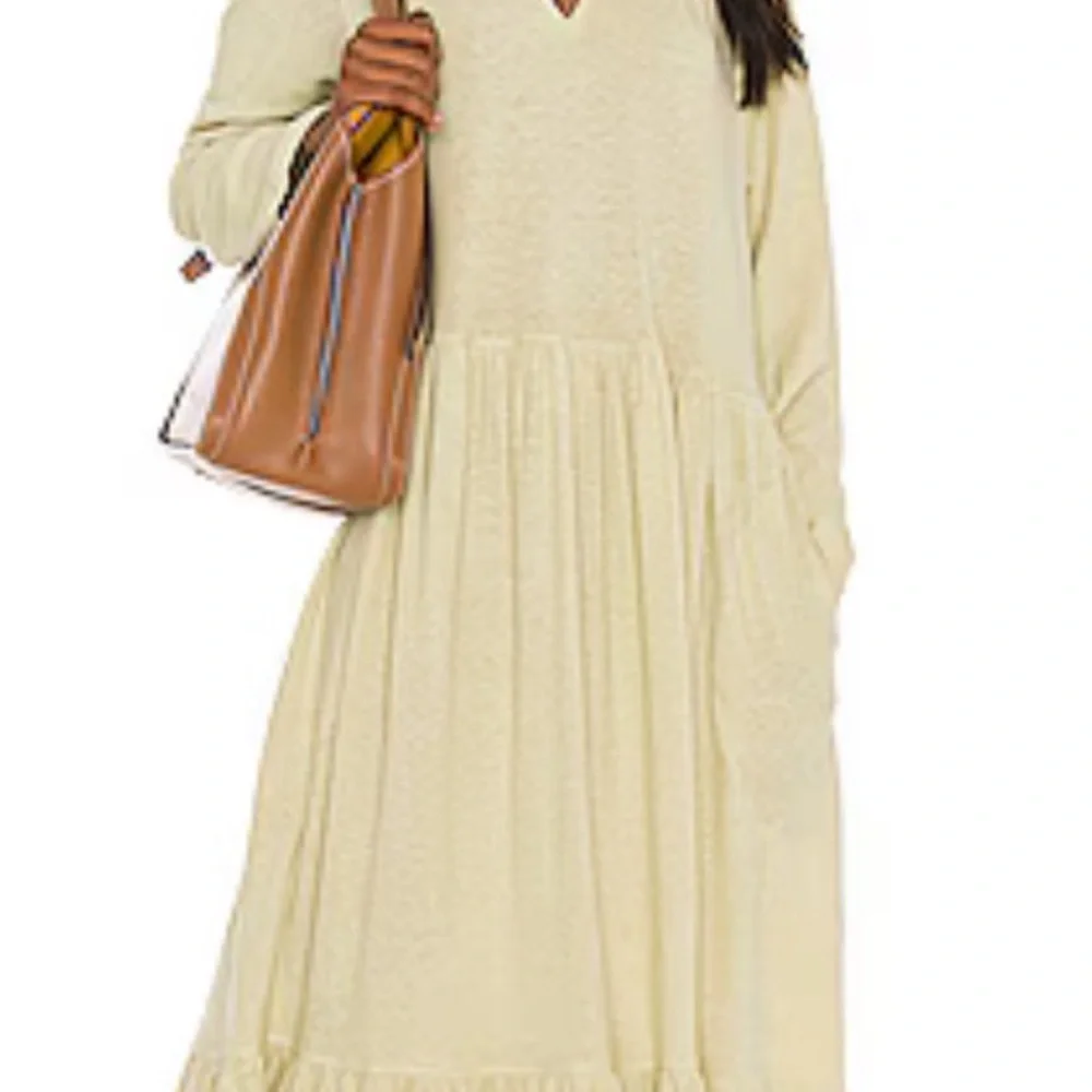 NWT Free people size P/S moonlight midi dress in Fava bean color